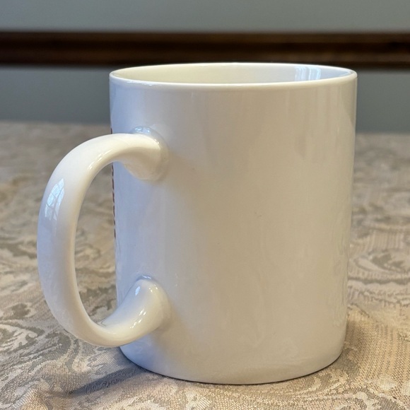 STARBUCKS 2014 Starburst Red/White Christmas 12 oz mug-Excellent Used Condition - Picture 3 of 12